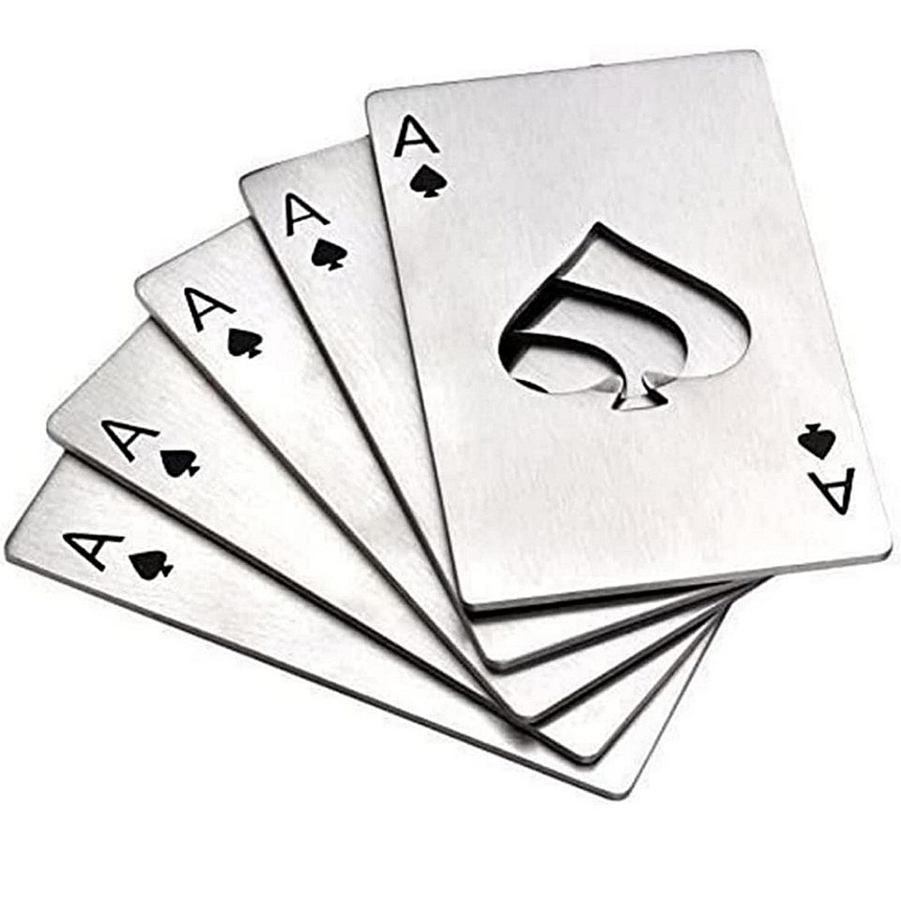 5 Bottle opener playing cards